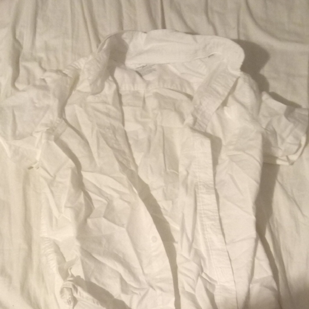 Cat & Jack White Casual Button Down Shirt